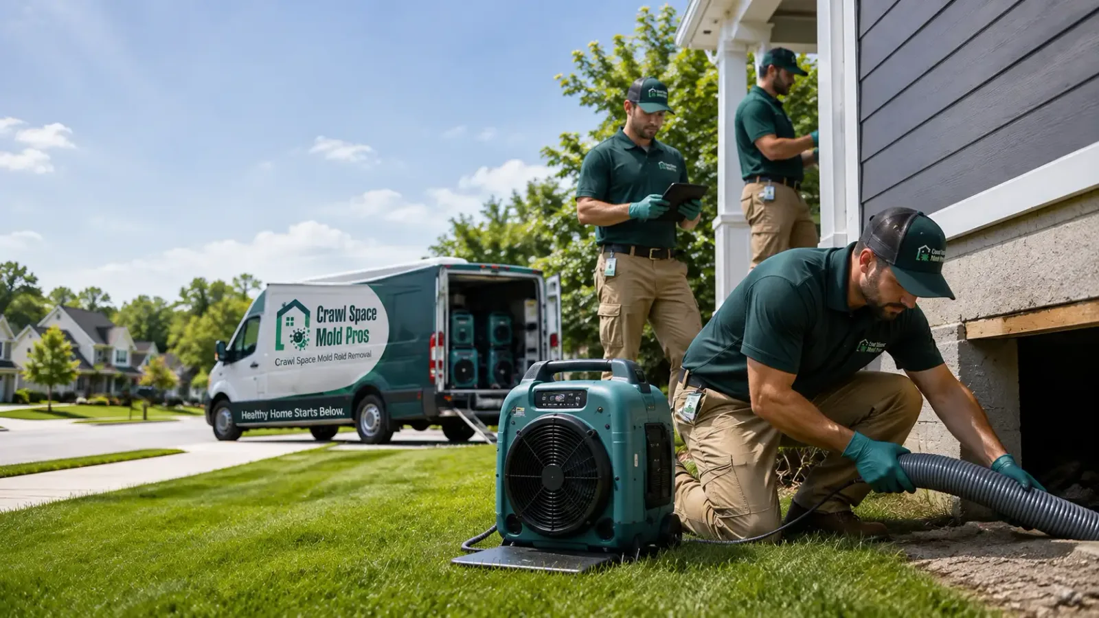 Crawl Space Mold Removal in Coral, MI
